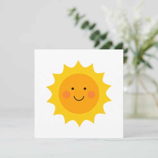 Cute smiling sun  招待状 (スタンド正面)
