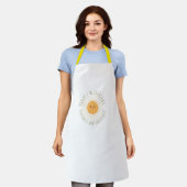 Cute smiling sun All-Over Print Apron エプロン (着用した状態)