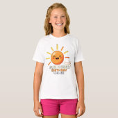 Cute Smiling Sun Birthday Wishes Toddler Tシャツ (正面フル)