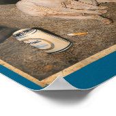 Cute Smoking Sphynx Cat Meme Funny ポスター (角)