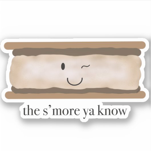 Cute S'more Campfireシール シール (正面)