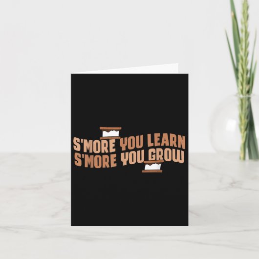 Cute Smore You Learn Smore You Grow Motivation  カード (正面)