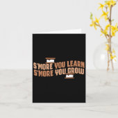 Cute Smore You Learn Smore You Grow Motivation  カード (黄色い花)