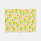 Cute Snail   フリースブランケット (正面(横))