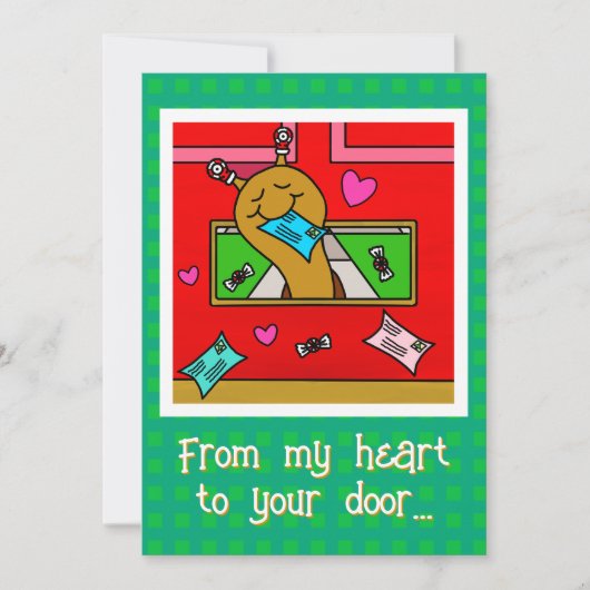 Cute Snail Christmas Mail  シーズンカード (正面)