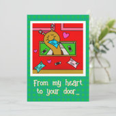 Cute Snail Christmas Mail  シーズンカード (スタンド正面)