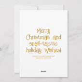 Cute Snail Christmas Mail  シーズンカード (裏面)