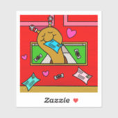 Cute Snail Christmas Mail Vinyl シール (シート)