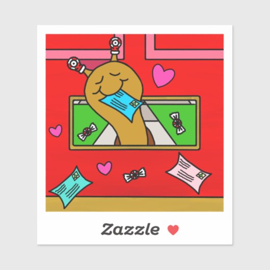 Cute Snail Christmas Mail Vinyl シール (シート)