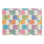 Cute Snail Pattern on Cream 枕カバー (正面)