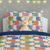 Cute Snail Pattern on Cream 枕カバー