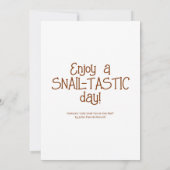 Cute Snail You've 得 Mail Greeting カード (裏面)