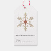 Cute Snowman Christmas Gift Tag - Front & Design ギフトタグ (裏面)