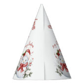 Cute Snowman Christmas Party Hat パーティーハット (裏面)