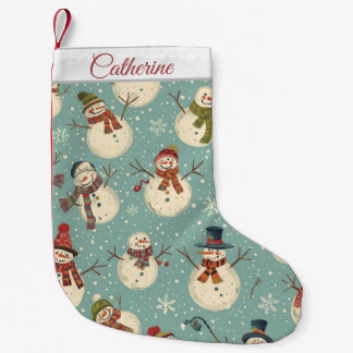 Cute Snowman Christmas Stocking スモールクリスマスストッキング