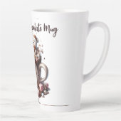 Cute Snowman Cocoa Design カフェラテマグ (右)