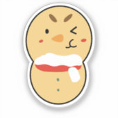 Cute Snowman for Daily Planning & Bujo Layout シール (正面)