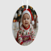 Cute Snowman Ornament | Cozy Pastel Christmas オーナメント (正面)