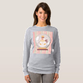 Cute Snowman Snow Globe Art on T-Shirt Tシャツ (正面フル)