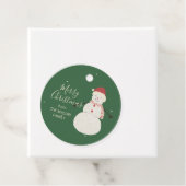 Cute Snowman | Whimsical Christmas Holiday Design フェイバータグ (インサイチュ)