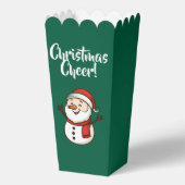 Cute Snowman with Red Scarf and Santa Hat フェイバーボックス (裏面)