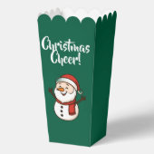 Cute Snowman with Red Scarf and Santa Hat フェイバーボックス (正面)