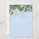 Cute Snowmen Family Christmas 招待状 (裏面)