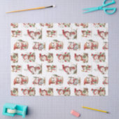 Cute snowmen with wooly hats  薄葉紙 (クラフト)