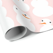 Cute Snowmen Wrapping Paper ラッピングペーパー (ロールコーナー)