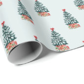 Cute Snowy Christmas Tree ラッピングペーパー (ロールコーナー)
