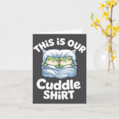 Cute Snuggly Frog Lovers This Is Our Cuddle  カード (黄色い花)