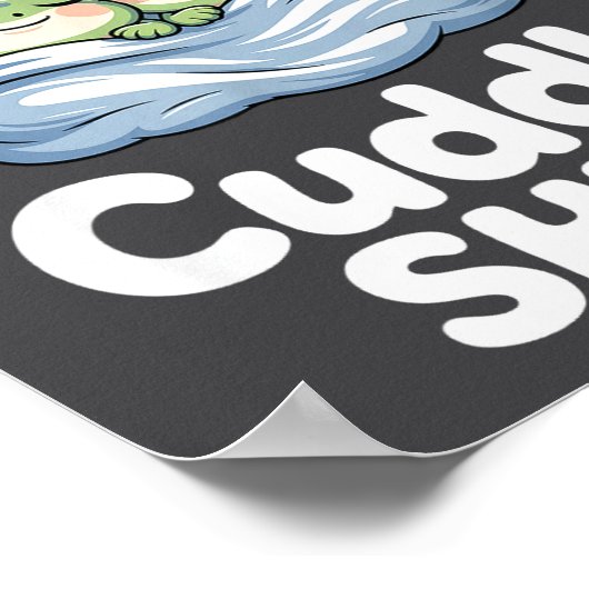 Cute Snuggly Frog Lovers This Is Our Cuddle  ポスター (角)