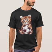 Cute Soccer Cat Tシャツ (正面)