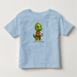 Cute Soccer Dino Shirt for Kids トドラーTシャツ