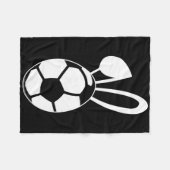Cute Soccer Egg Shirt - Soccer Easter Egg Gift フリースブランケット (正面(横))