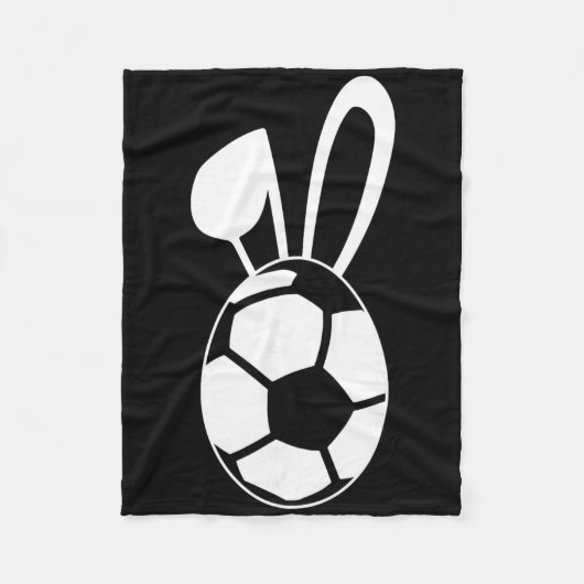 Cute Soccer Egg Shirt - Soccer Easter Egg Gift フリースブランケット (正面)