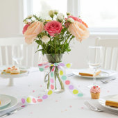 Cute Soft Pastel Polka Dots Pattern サテンリボン