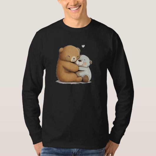 Cute soft Toy hug for Teddy Bear and stuffed Anima Tシャツ (正面)