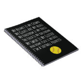 Cute Softball Gifts Fastpitch Team Players Girls ノートブック (右側)