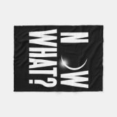 Cute Solar Eclipse August 2017 フリースブランケット (正面(横))