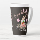 Cute some bunny loves teaching mug カフェラテマグ (右アングル)