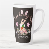 Cute some bunny loves teaching mug カフェラテマグ (右)