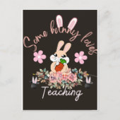 Cute some bunny loves teaching mug ポストカード (正面)