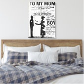 Cute Son To My Mom Gift | Lovely Family Gift キャンバスプリント (インサイチュ (寝室))
