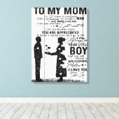 Cute Son To My Mom Gift | Lovely Family Gift キャンバスプリント (インサイチュ (ウッドフロア))