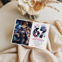 Cute Space 7歳の誕生日フォト | 六歳と七歳 