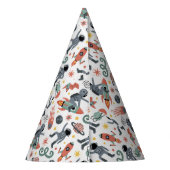 Cute Space 7th Birthday | Six & Seven Year Old パーティーハット (裏面)