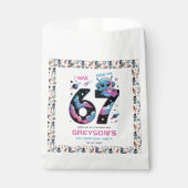 Cute Space 7th Birthday | Six & Seven Year Old フェイバーバッグ (正面)