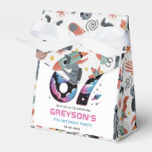 Cute Space 7th Birthday | Six & Seven Year Old フェイバーボックス (正面サイド)