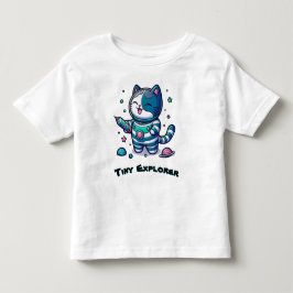 🚀 Cute Space Cat Astronaut 🐱  トドラーTシャツ